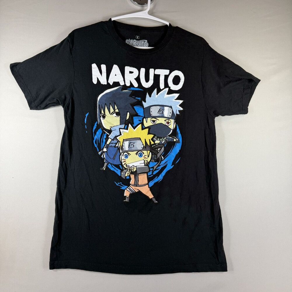 Ripple Junction Teen Black Naruto Shippuden Graphic Tee Shirt Size Small